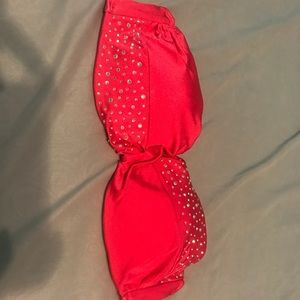 Strapless Jeweled Pink VS Bikin Top